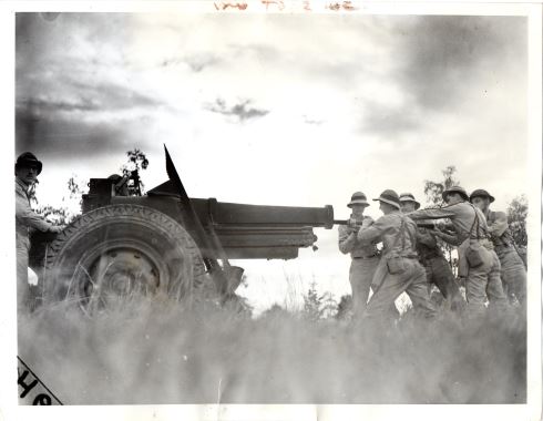 35th division howitzer Battery D  142nd Field Artillery