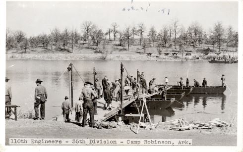 35th division 1941 Camp Robinson 110th engineer